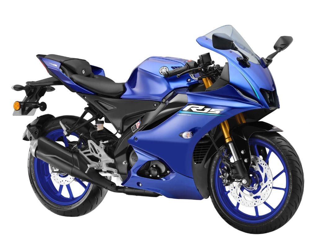 The Racing Blue colour scheme on the R15 Version 4 has been refreshed with updated graphics.